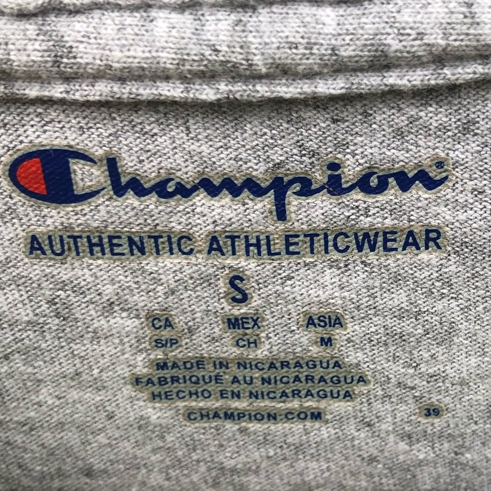 Champion Small Graphic Tee Ole Miss Rebels Physical Therapy Gray T-Shirt - Picture 3 of 6